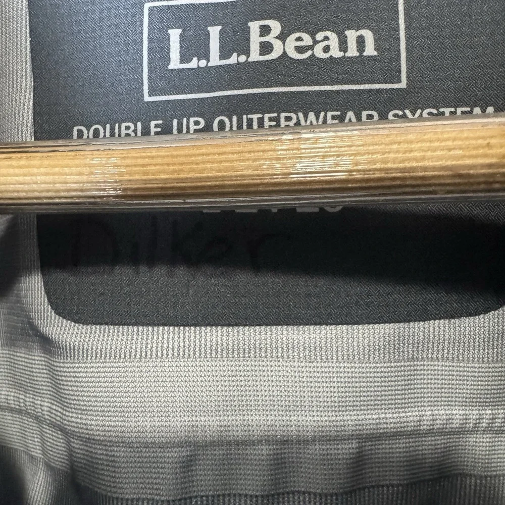L.L.Bean Double Up Outerwear System Kids Jacket Gray Blue L 14-16 Hooded